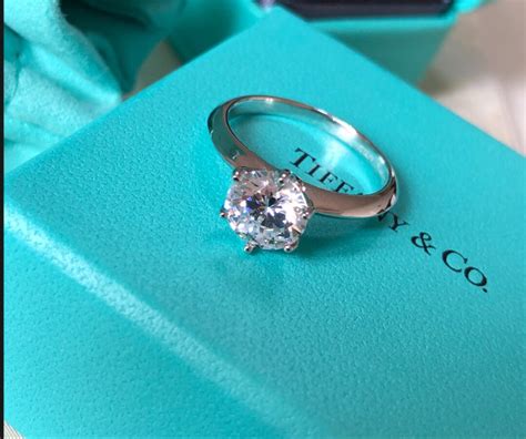 Tiffany & Co. Diamond Ring Platinum Solitaire Harmony 2CT - Etsy