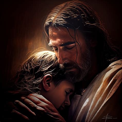 Jesus Christ Hugging Boy. Digital Print, Wall Art, Instant Download - Etsy