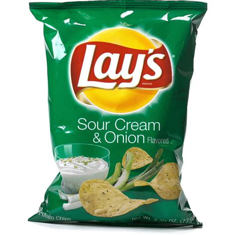 Lay's Sour Cream & Onion Flavored Potato Chips 2.75 oz | Casey's Foods