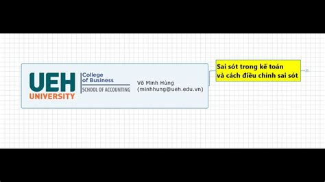 Sai sót trong kế toán và cách điều chỉnh sai sót - YouTube