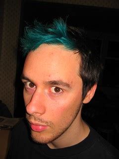 Blue Green Hair | My new blue green fringe (which forms a st… | Flickr