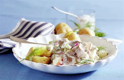 East-frisian Soused Herring Salad With Potatoes Photograph by Teubner ...