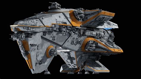 Teroch-class Mandalorian Cruiser, Ansel Hsiao on ArtStation at https ...