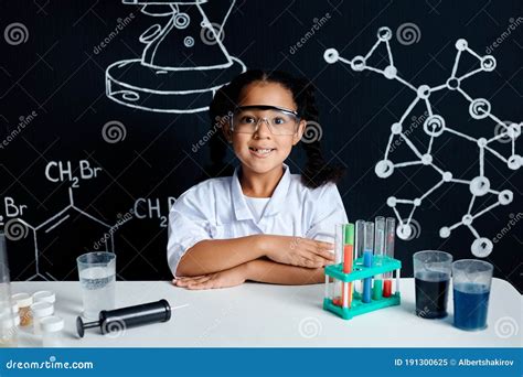 Little Scientist. Children Scientists Making Experiments in the Laboratory. Educational Concept ...