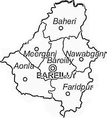 Bareilly District | Bareilly District Map