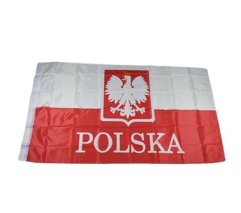 90cmx150cm 3x5 FT Large Poland National Flag Home Decor Polyester High ...