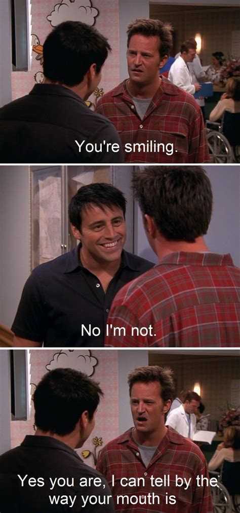 Joey and Chandler quotes are priceless | Friends | Drôle