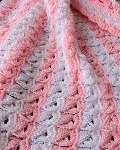 Broomstick Lace Baby Afghan Crochet Pattern – Maggie's Crochet