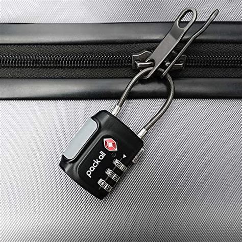 pack all TSA Approved Cable Luggage Locks, 3 Digit Combination Padlocks, Travel Lock for ...