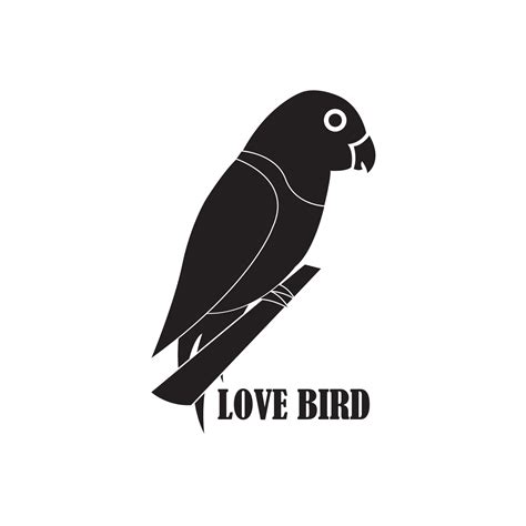 lovebird icon logo vector 11722015 Vector Art at Vecteezy