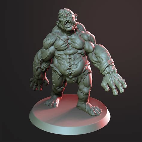 [OC][Art] Flesh Golem Miniature : r/DnD