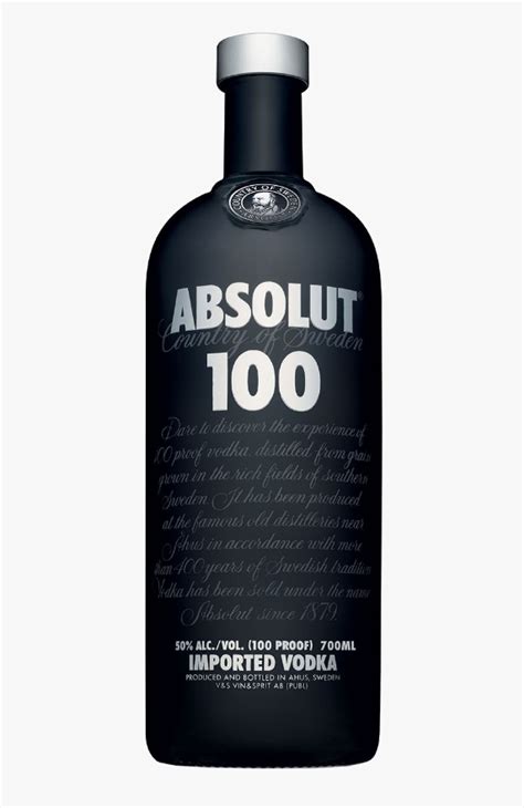 Absolut Vodka • 100 Proof (Black Bottle)