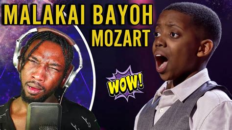 HE IS 12 YEARS OLD?? Malakai Bayoh sings virtuosic Mozart | REACTION - YouTube