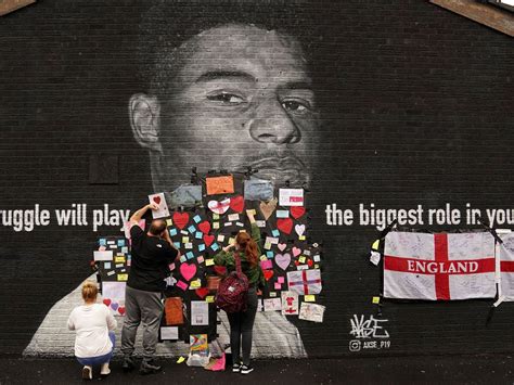 Marcus Rashford says ‘I’ll be back stronger’ as mural defaced after ...