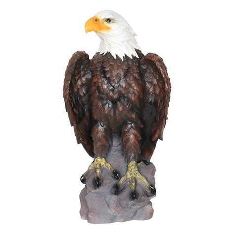 Buy Exhart Bald Eagle Garden Statue - Hand-Painted Eagle Decor- Bald Eagle Resin Statue ...