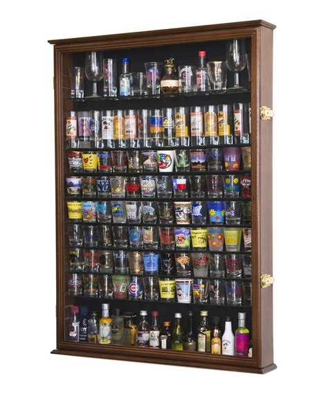 Large Tall Shot Glass, Shooter, Mini Liquor Bottle Display Case Cabinet ...