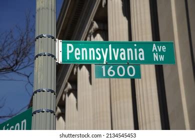 1600 Pennsylvania Avenue Washington Dc Usa Stock Photo (Edit Now ...