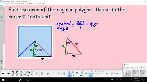 Area of Regular Polygons Example - YouTube