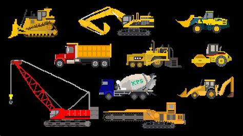 Construction Vehicles - Trucks Equipment - The Kids' Picture - Clip Art ...