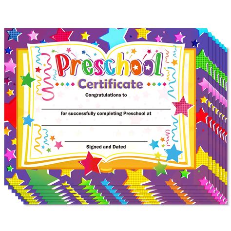 Buy 35 Pieces Preschool Diploma, Colorful Preschool Graduation Award ...