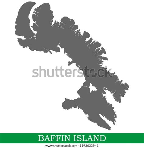 High Quality Map Baffin Island Island Stock Vector (Royalty Free ...