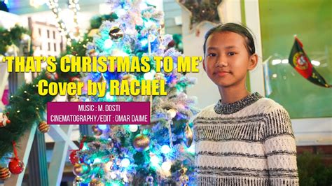 "That's Christmas to me"||Cover Song||Rachel - YouTube