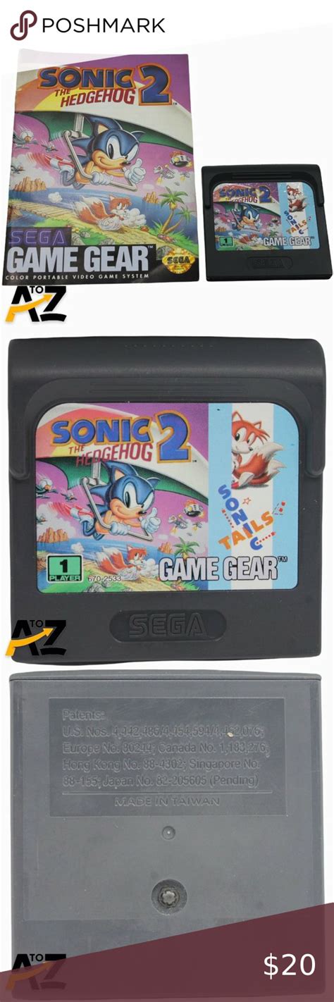 Sonic the Hedgehog 2 (Sega Game Gear 1992) with Manual Sonic The ...