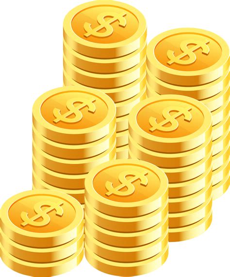 gold coin money symbol icon 19049666 PNG