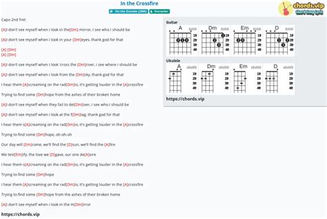 Hợp âm: In the Crossfire - cảm âm, tab guitar, ukulele - lời bài hát ...