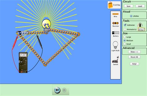 Circuit Construction Kit (DC Only), Virtual Lab - Circuits | Light Bulbs | Batteries - PhET ...