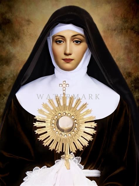 St Clare Of Assisi Monstrance Clipart