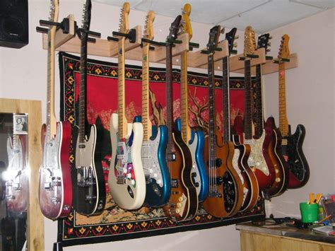 wall mounted guitar rack | Guitar wall, Guitar wall hanger, Guitar display