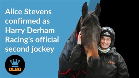 Alice Stevens confirmed as Harry Derham Racing's official second jockey - YouTube