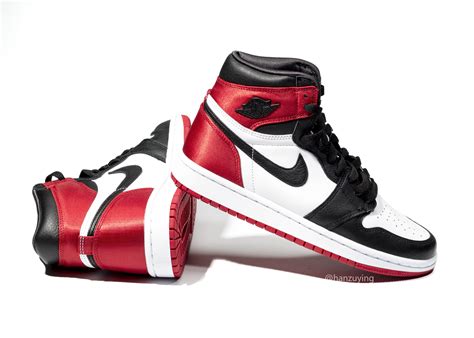 レディース NIKE NIKE WMNS AIR JORDAN 1 SATIN RED 23.5の通販 by パキュン's shop｜ナイキ ...