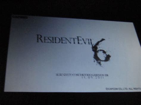 Rumor: Resident Evil 6 logo appears more details on September 15