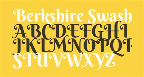 Berkshire Swash Regular free Font - What Font Is