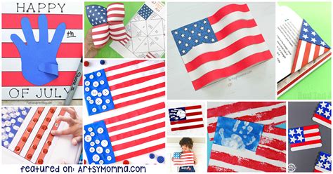 Patriotic American Flag Crafts for Kids - Artsy Momma