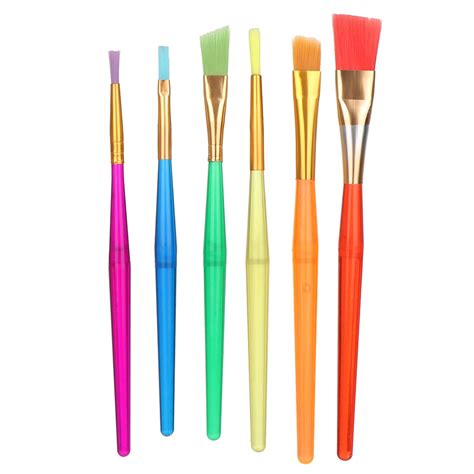 Aliexpress.com : Buy 6pcs Plastic Colorful Kids Paint Brush Set Artist Drawing Watercolour ...