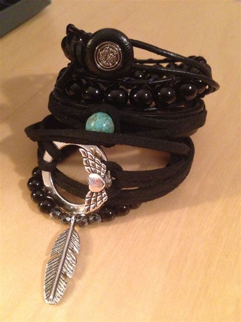 black bracelets | Black bracelets, Wrap bracelet, Bracelets