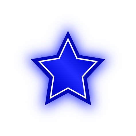 Neon Blue Star Banner, Neon Star 10977650 PNG