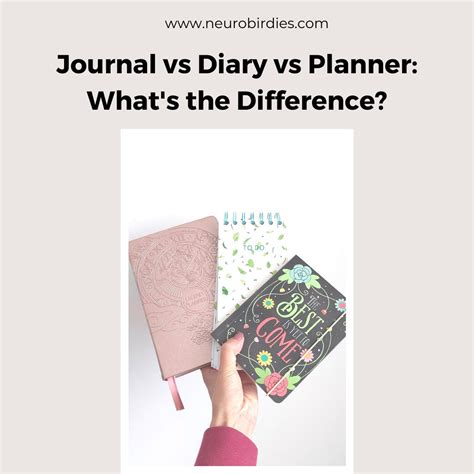 Journal vs Diary vs Planner: What’s the Difference? – Neurobirdies