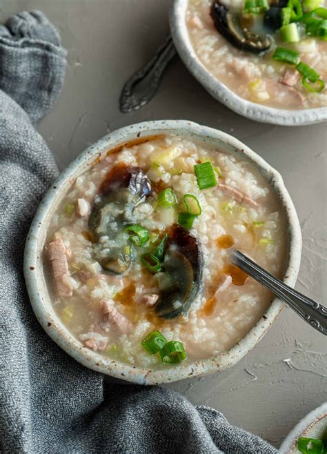 Century Egg Congee with Pork (皮蛋瘦肉粥) • Cooking in Chinglish