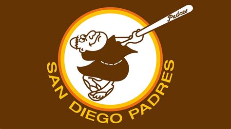 Download San Diego Padres Brown Monk Logo Wallpaper | Wallpapers.com