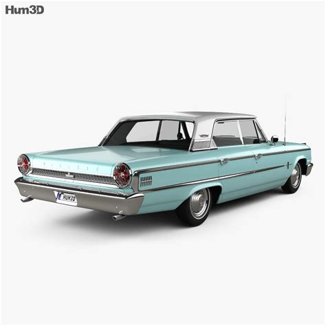 Ford Galaxie 500 hardtop with HQ interior 1963 3D model - Vehicles on Hum3D