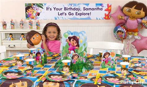 Dora the Explorer Party Ideas - Dora Birthday Ideas - Party City | Girls party themes, Party ...