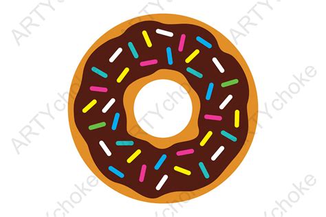 Donut. SVG File Ready for Cricut Graphic by artychoke.design · Creative Fabrica