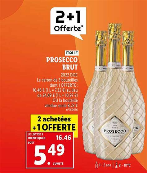 Promo Prosecco Brut chez Lidl - iCatalogue.fr