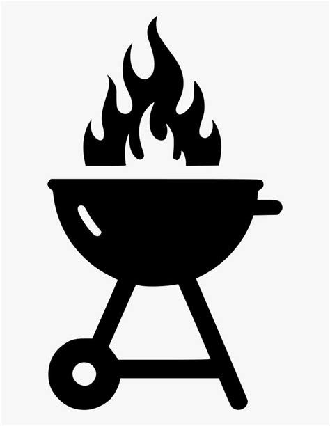 Grill Icon Clipart Barbecue Tailgate Party Grilling - Bbq Grill With ...