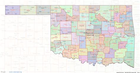 Oklahoma County Map – shown on Google Maps