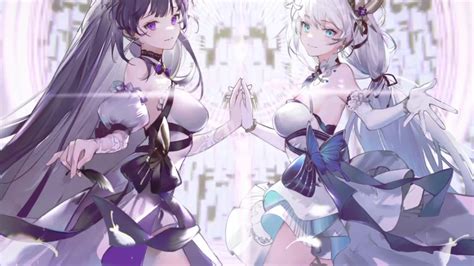 Anime Girls Holding Hands Live Wallpaper